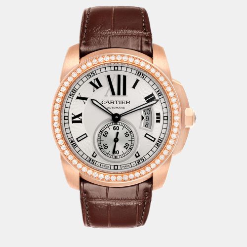 Calibre Dial Rose Gold Diamond Men's Watch 42.0 mm - Cartier - Modalova