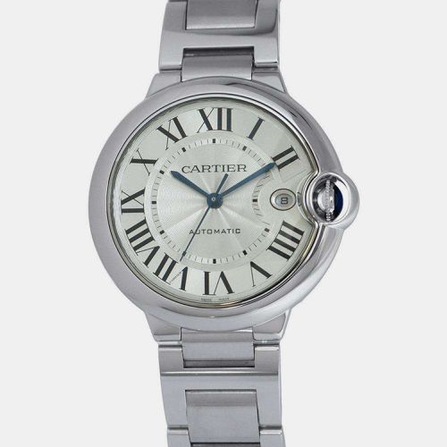 Stainless Steel Dial Ballon Blue de Watch Wristwatch 40mm - Cartier - Modalova