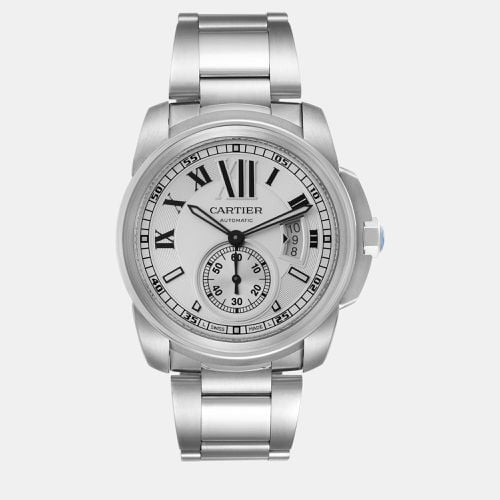 Calibre De Dial Steel Automatic Men's Watch W7100015 42 mm - Cartier - Modalova