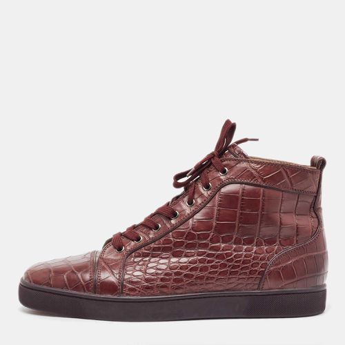 Crocodile Leather Louis High Top Sneakers Size 46 - Christian Louboutin - Modalova