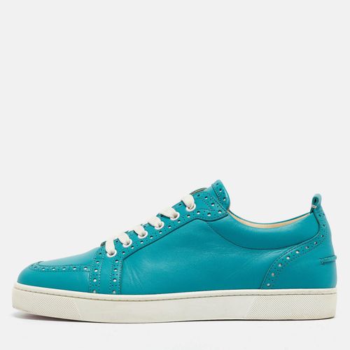 Turquois Brogue Leather Lace Up Derby Sneakers Size 42.5 - Christian Louboutin - Modalova