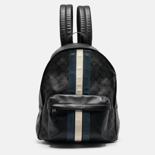 Coated Canvas and Leather New Varsity Charles Backpack - Coach - Modalova