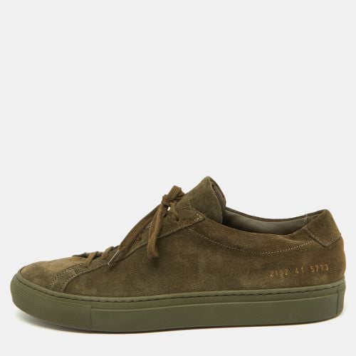 Olive Suede Achilles Low Top Sneakers Size 41 - Common Projects - Modalova