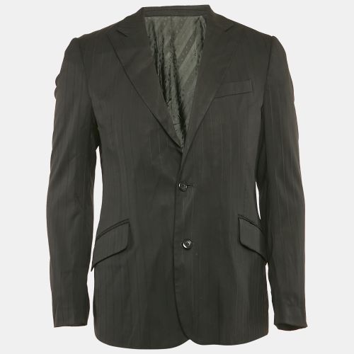 Pinstripe Wool Blend Single Breasted Blazer M - D&G - Modalova