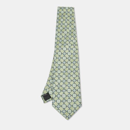 Vintage Floral Jacquard Silk Traditional Tie - Dior - Modalova