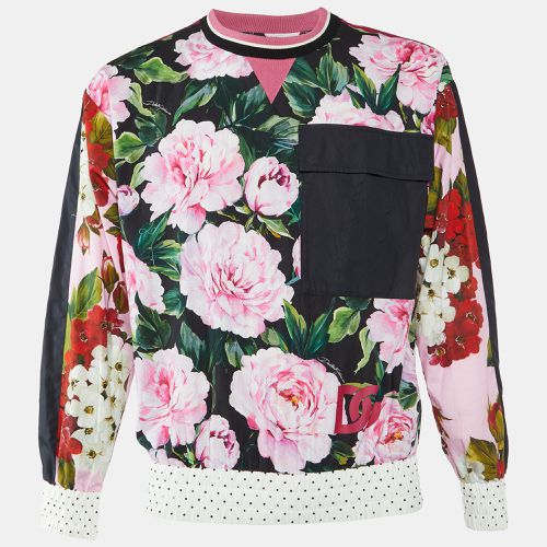 Floral Print Cotton Crew Neck Jumper M - Dolce & Gabbana - Modalova