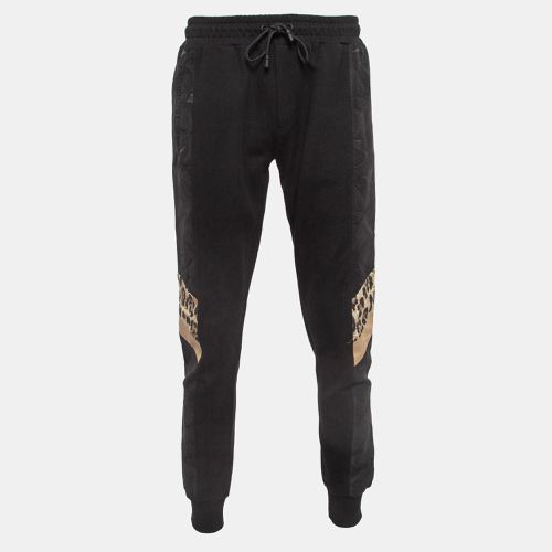 Leaf and Leopard Jacquard Trim Knit Joggers L - Dolce & Gabbana - Modalova