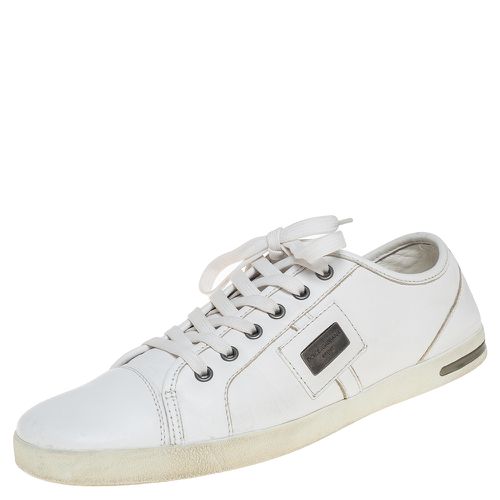 Leather Low Top Sneakers Size 42.5 - Dolce & Gabbana - Modalova