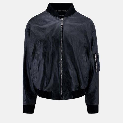 Leather Padded Taurus Jacket IT 48 - Dolce & Gabbana - Modalova