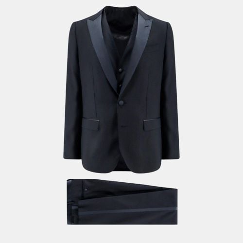 Virgin Wool Blend Tuxedo Suit IT 48 - Dolce & Gabbana - Modalova