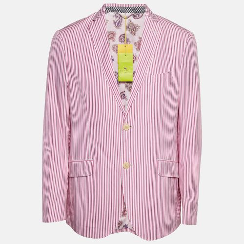 Striped Cotton Single Breasted Blazer XXL - Etro - Modalova