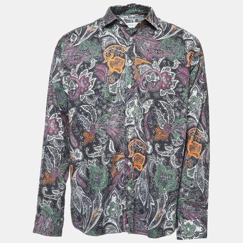 Print Cotton Blend Button Front Full Sleeve Shirt L - Etro - Modalova