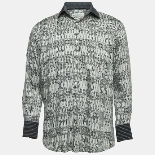 Print Cotton Button Front Full Sleeve Shirt M - Etro - Modalova