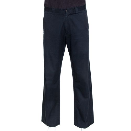 Midnight Blue Cotton Straight Leg Trousers XL - Etro - Modalova