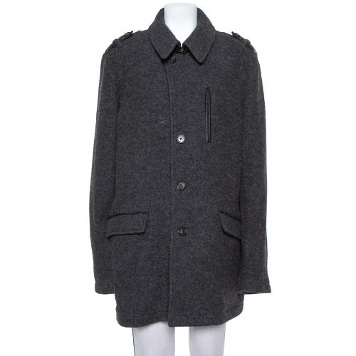 Dark Wool Mid-Length Coat XL - Etro - Modalova