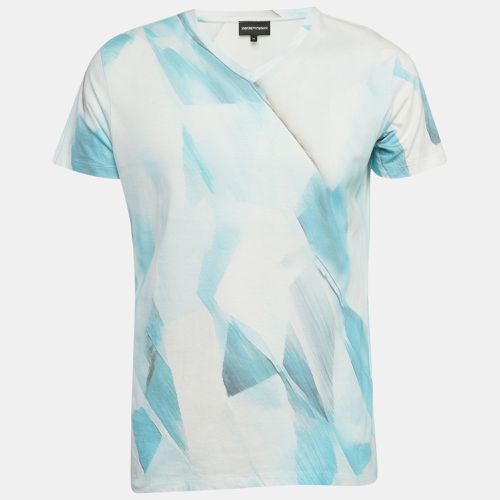 Printed Cotton T-Shirt XL - Emporio Armani - Modalova