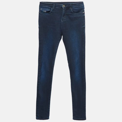 Washed Embroidered Denim Jeans S Waist 25" - Emporio Armani - Modalova