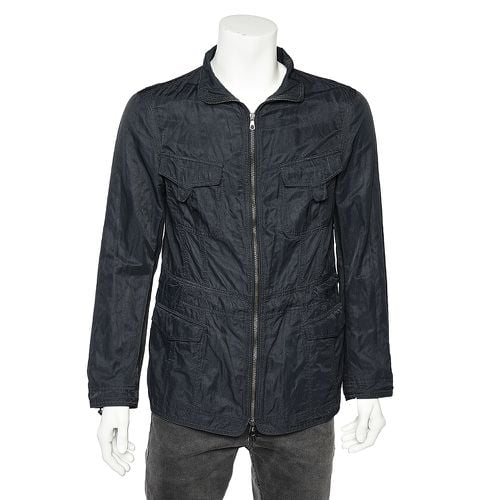 Midnight Blue Cotton Utility Jacket M - Emporio Armani - Modalova