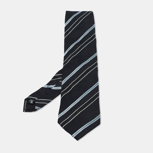 Striped Silk Traditional Tie - Emporio Armani - Modalova