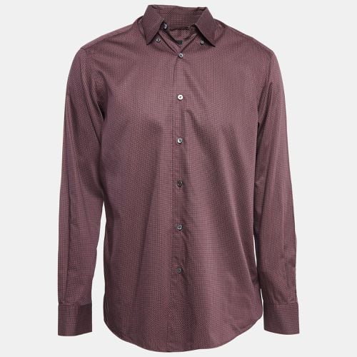 Printed Cotton Button Down Shirt L - Ermenegildo Zegna - Modalova