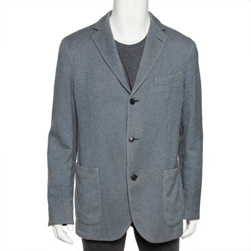 Two-Toned Cashmere & Wool Single Breasted Blazer XXL - Ermenegildo Zegna - Modalova