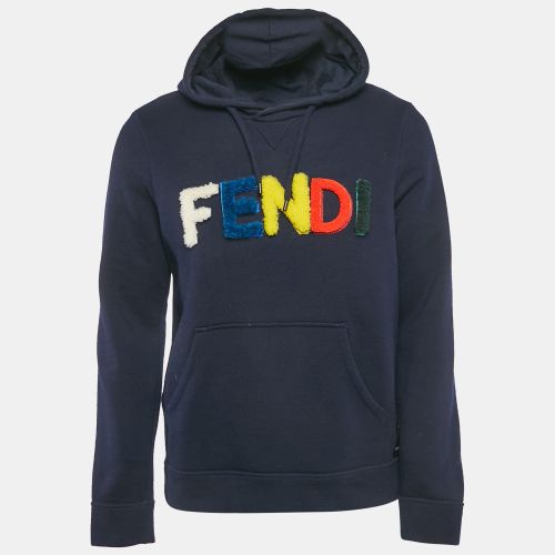 Detachable Tuft Logo Detail Hooded Sweatshirt L - Fendi - Modalova