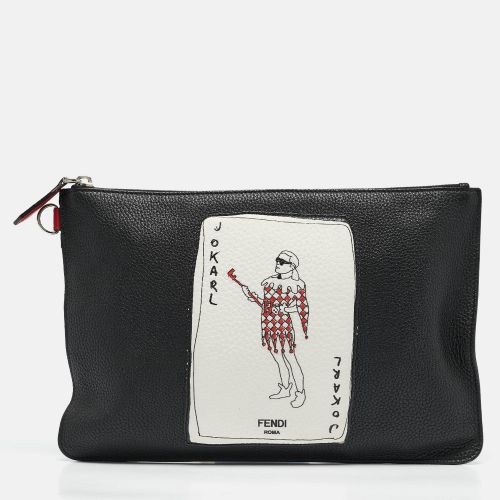 Leather Joker Slim Pouch - Fendi - Modalova