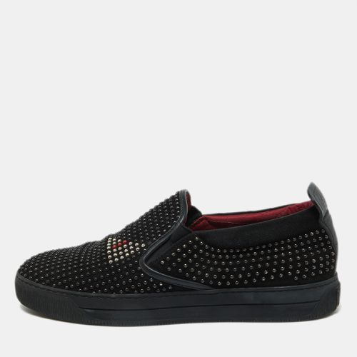 Studded Suede and Leather Slip On Sneakers Size 40 - Fendi - Modalova