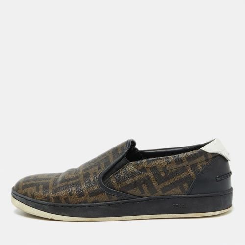 Zucca Coated Canvas Slip On Sneakers Size 43 - Fendi - Modalova