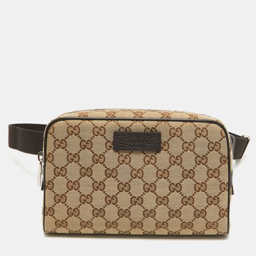 Brown GG Canvas and Leather Belt Bag - Gucci - Modalova