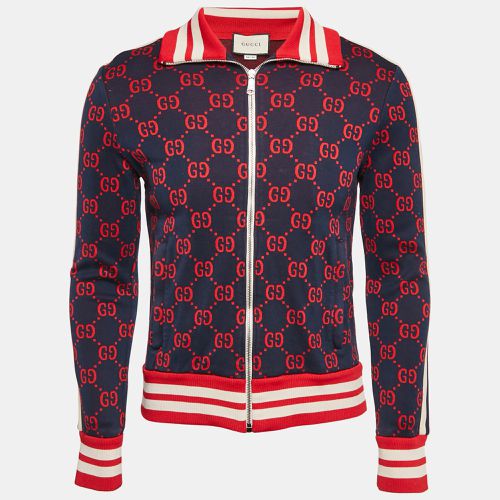 GG Jacquard Cotton Knit Zip-Up Jacket S - Gucci - Modalova