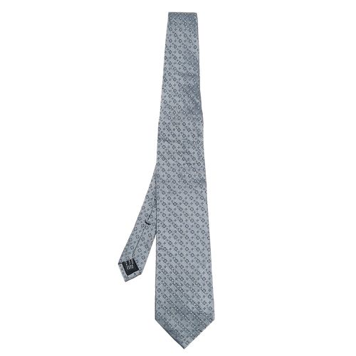 Metallic Micro Motif Jacquard Silk Tie - Gucci - Modalova