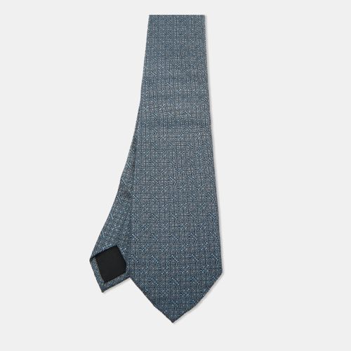 Gucci Blue Patterned Silk Tie - Gucci - Modalova