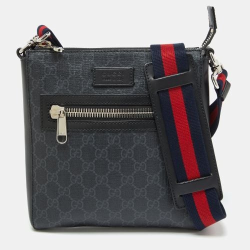 GG Supreme Canvas and Leather Crossbody Bag - Gucci - Modalova