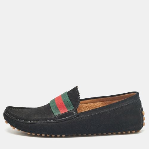 Suede Web Slip On Loafers Size 41 - Gucci - Modalova