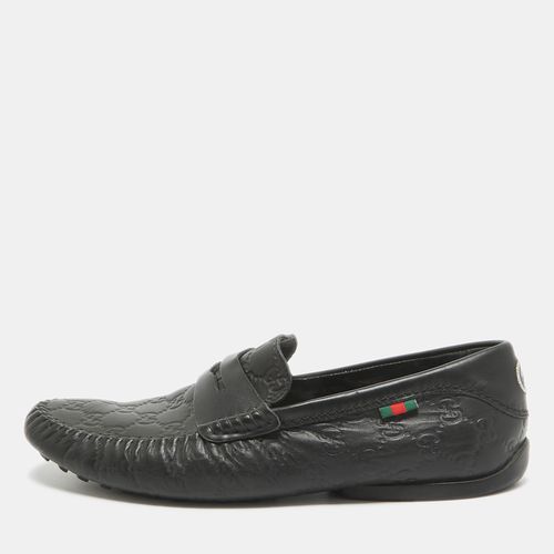 Leather Driver Loafers Size 42.5 - Gucci - Modalova