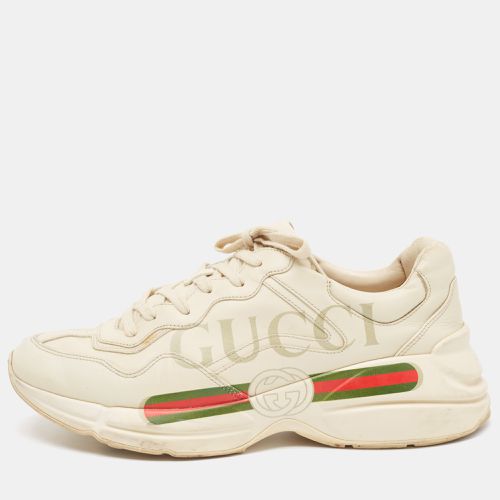 Leather Rhyton Lace Up Sneakers Size 44 - Gucci - Modalova