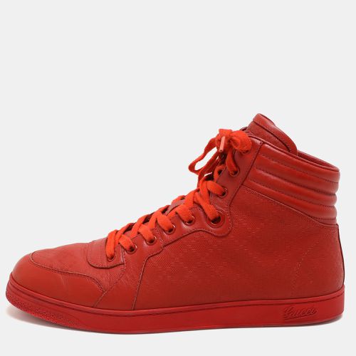 Diamante Leather High Top Sneakers Size 42 - Gucci - Modalova