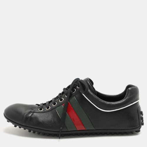 Leather Web Trainers Sneakers Size 40 - Gucci - Modalova