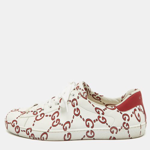 Red Leather GG Ghost Ace Sneakers Size 44.5 - Gucci - Modalova