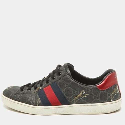 GG Supreme Canvas Web Ace Tiger Low Top Sneakers Size 42.5 - Gucci - Modalova