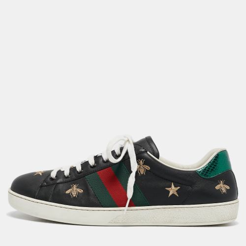 Leather Bee Ace Low Top Sneakers Size 44.5 - Gucci - Modalova