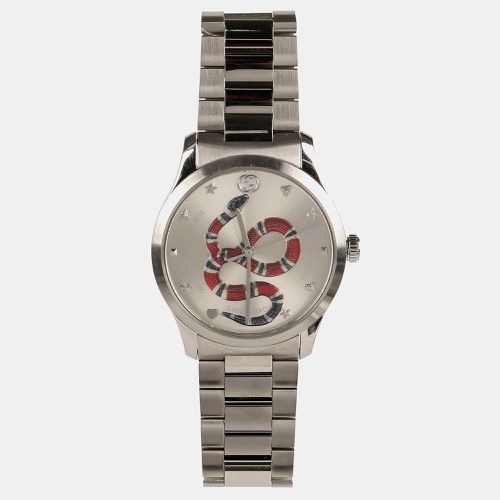 Stainless Steel G-Timeless YA1264076 Quartz Men's Wristwatch 38 mm - Gucci - Modalova