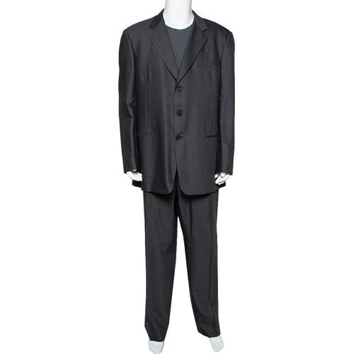 Charcoal Wool Suit 5XL - Giorgio Armani - Modalova