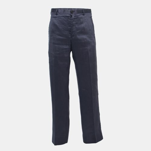 Linen Blend Trousers XXL - Giorgio Armani - Modalova