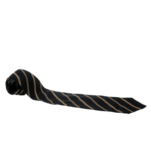 Cravatte and Beige Diagonal Striped Jacquard Traditional Tie - Giorgio Armani - Modalova