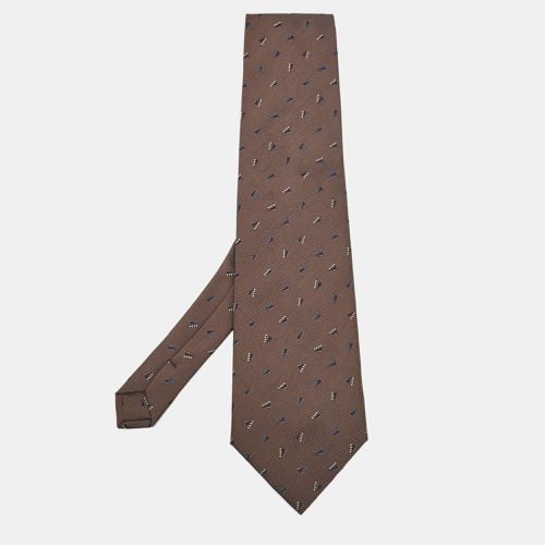 Patterned Silk Traditional Tie - Giorgio Armani - Modalova