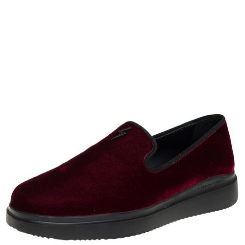 Velvet Slip On Sneakers Size 42 - Giuseppe Zanotti - Modalova