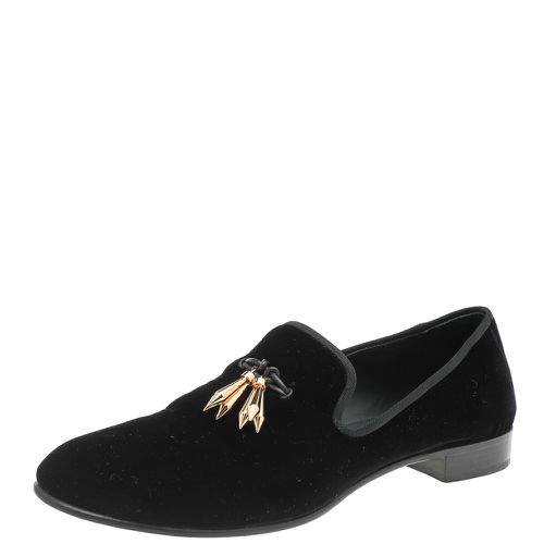 Velvet Slip On Smoking Slippers Size 42 - Giuseppe Zanotti - Modalova