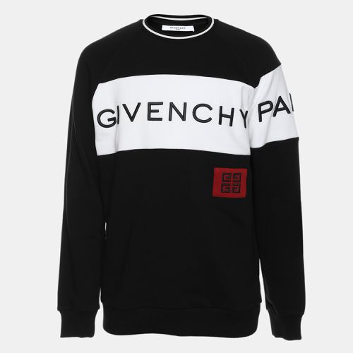 White Cotton Knit Logo Embroidered Crew Neck Sweatshirt XS - Givenchy - Modalova